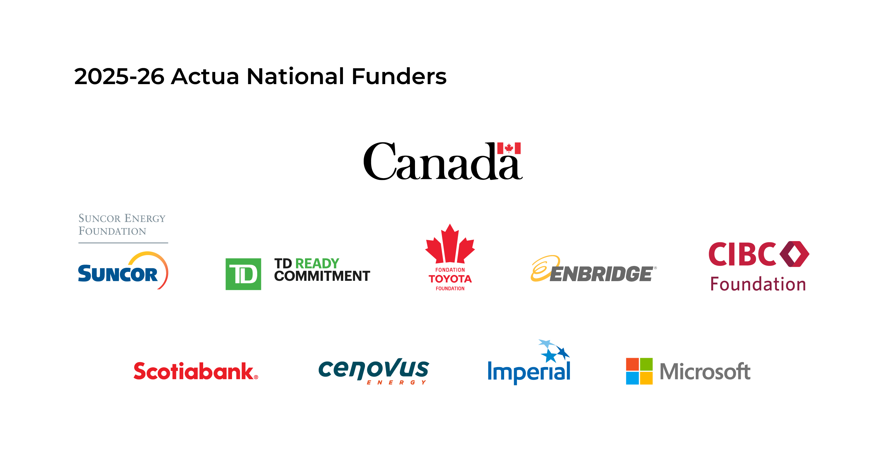 2024 Actua National Sponsors