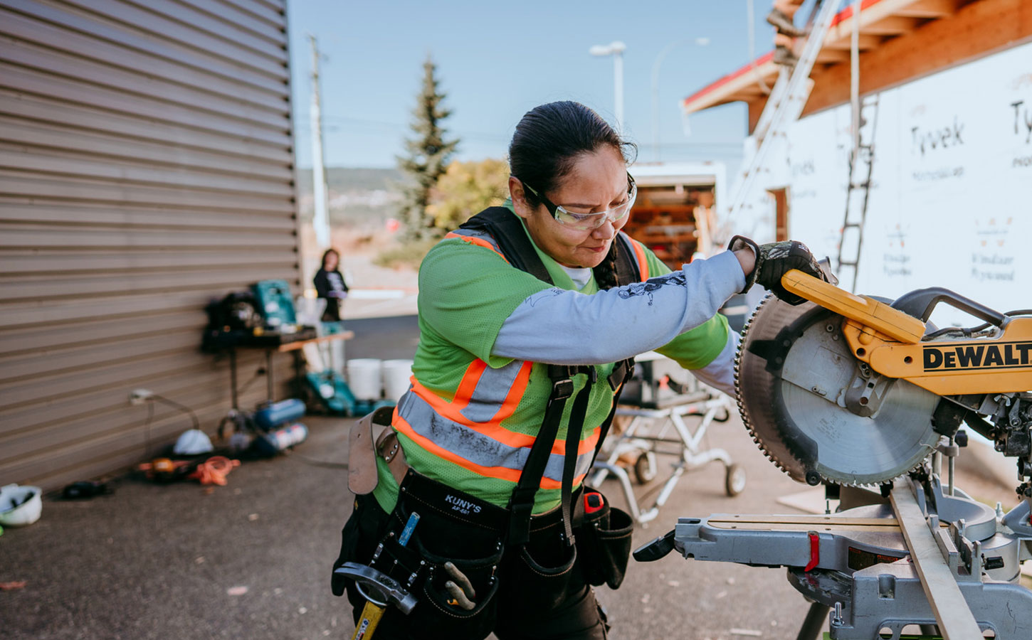 TRU carpenter program student.