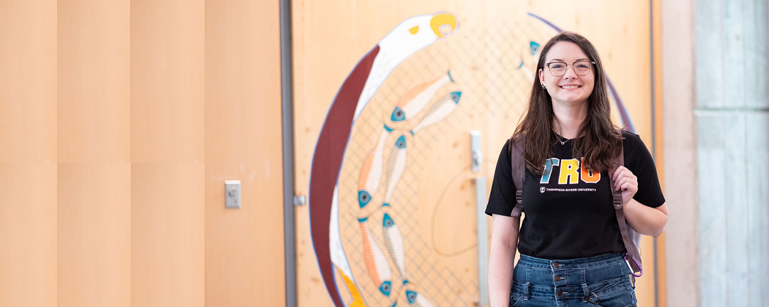 TRU student taking part in Day of Giving.